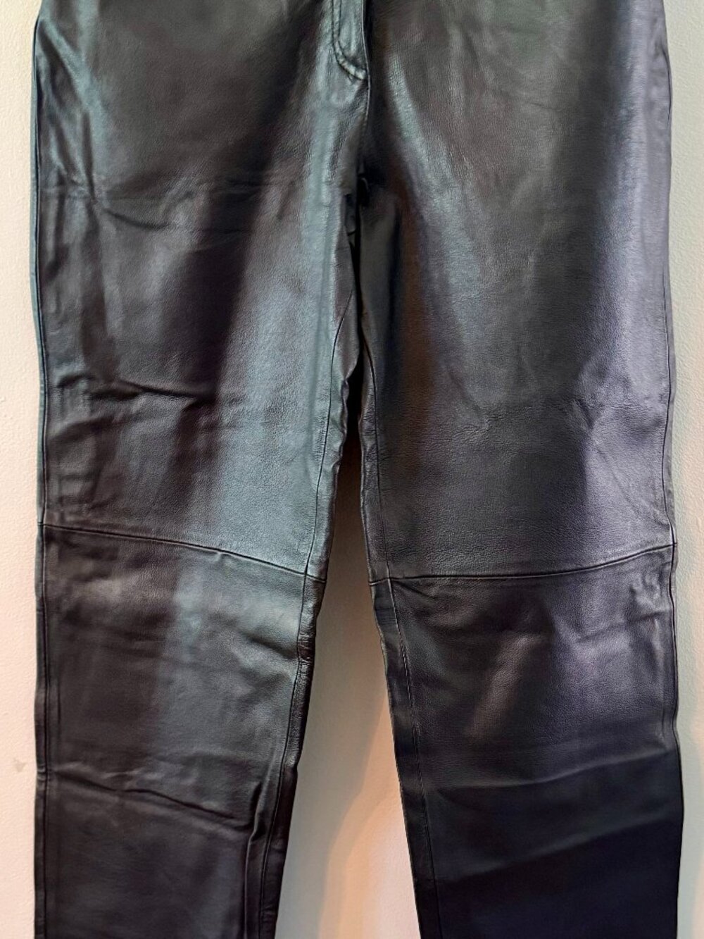 Forenza Women's Vintage Leather Jean Size 6 Shell 100% Leather Lining 100% Nylon